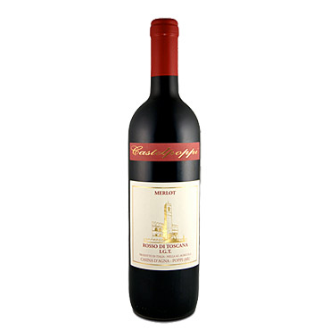 Castelpoppi Merlot toscano igt rosso red wine Casina d'Agna 2012 Tuscany - Red Wines
